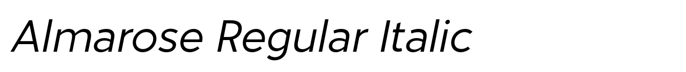 Almarose Regular Italic